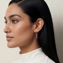 Violet Dusk Hoop Earrings
