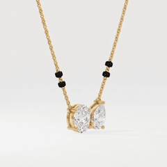 Oval-Pear Toi Et Moi Modern Mangalsutra