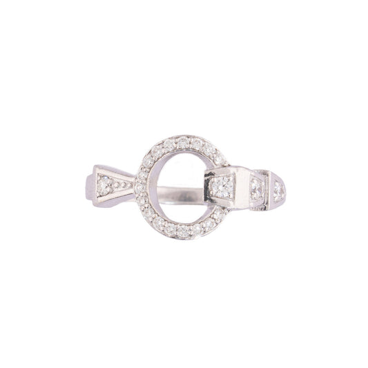 Serpentine Halo Ring