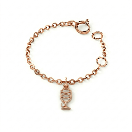 Wine Glass Watch Charm