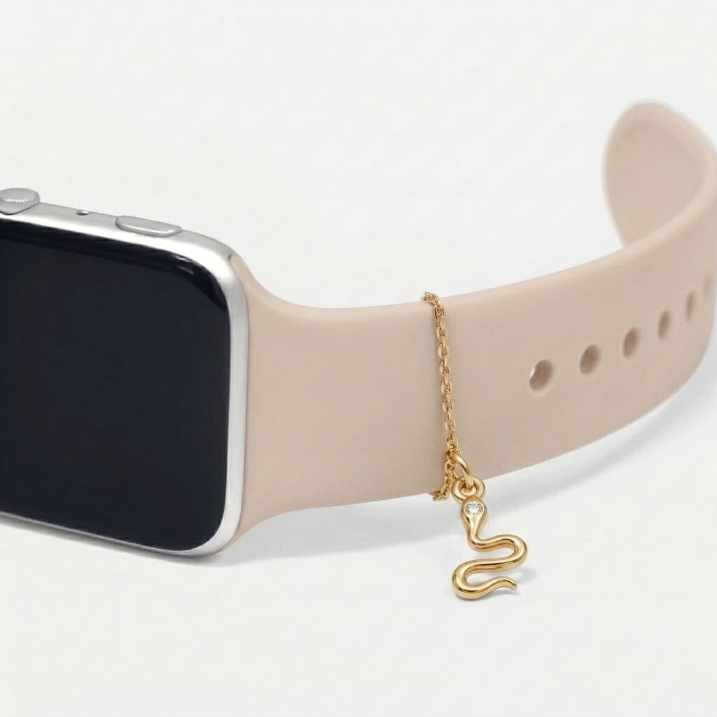 Snake Watch Charm
