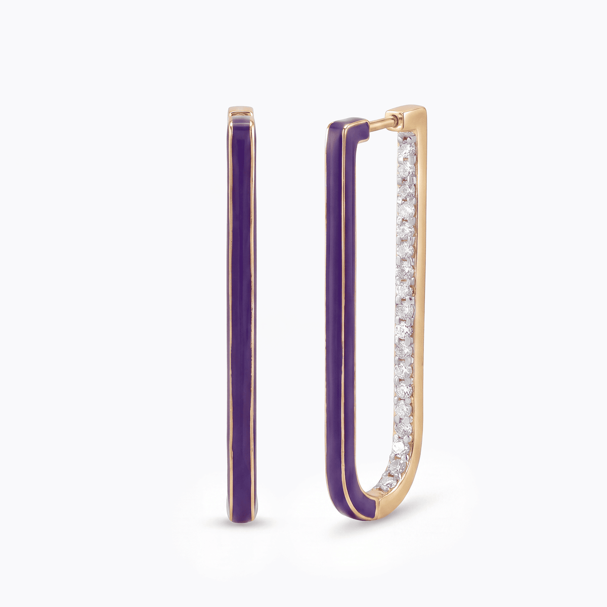 Violet Dusk Hoop Earrings