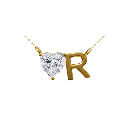 Heart Alphabet Pendant