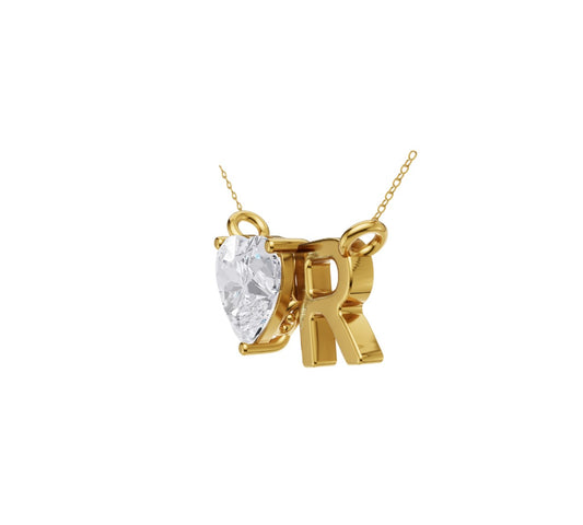 Heart Alphabet Pendant