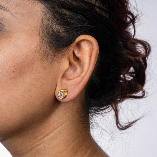 Radiant Solitaire Earrings