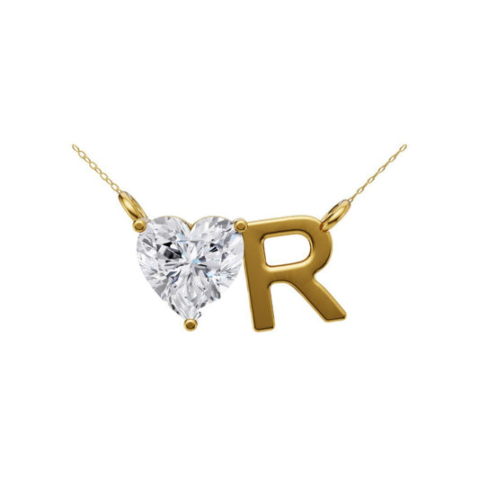 Heart Alphabet Pendant