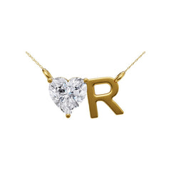 Heart Alphabet Pendant