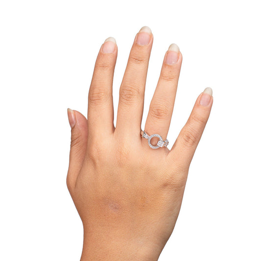 Serpentine Halo Ring - Ready to Ship