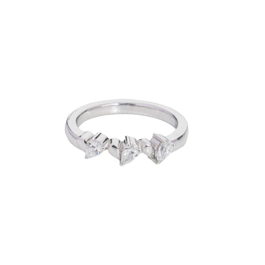 Cascading Hearts Ring