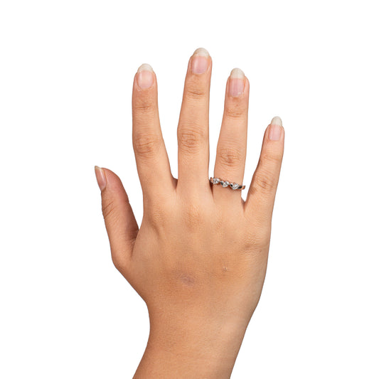 Cascading Hearts Ring