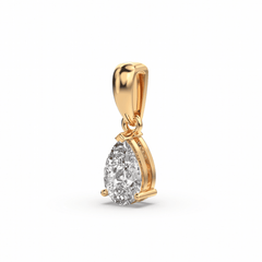 Pear Solitaire Pendant