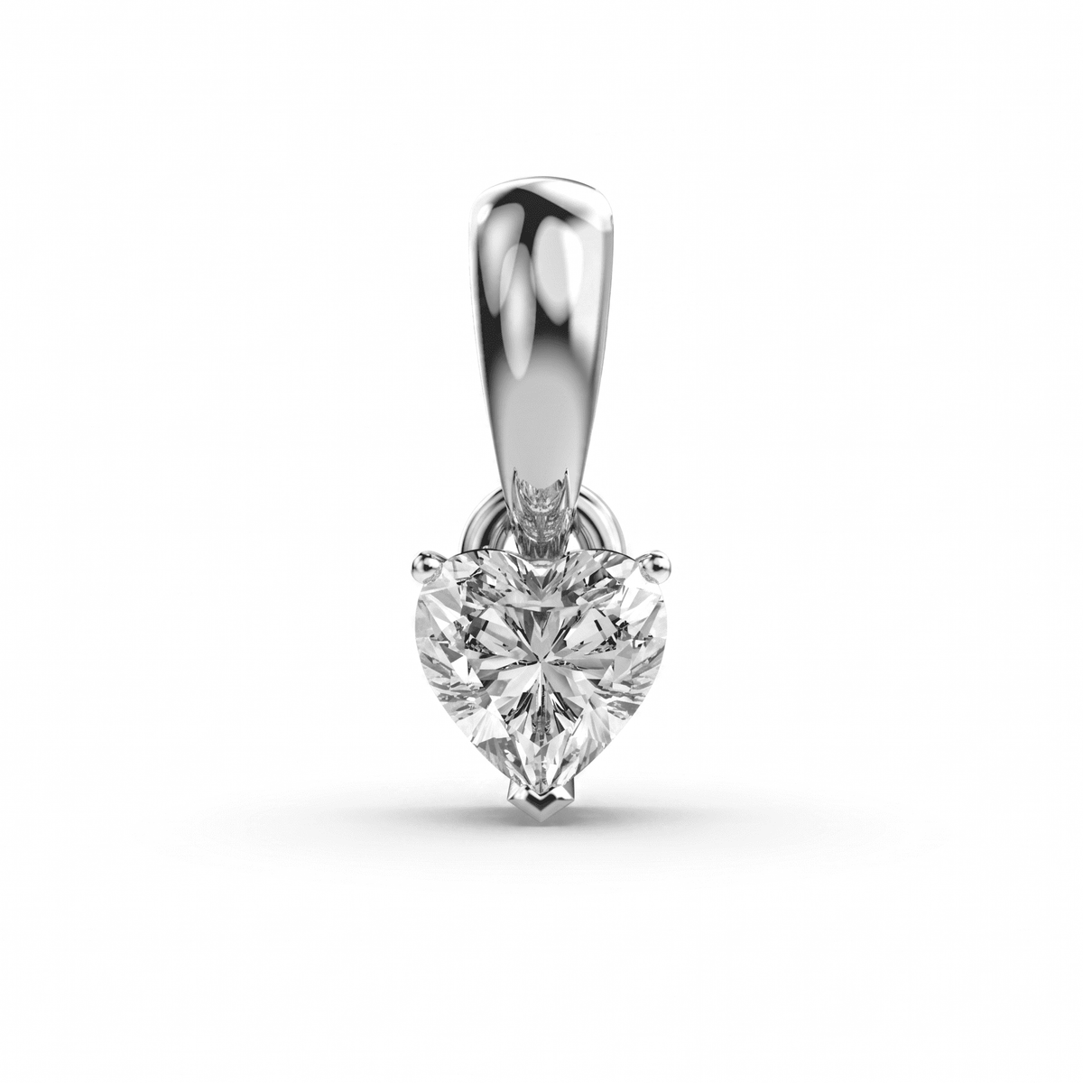 Heart Solitaire Pendant