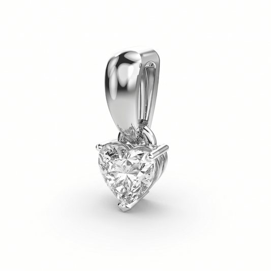 Heart Solitaire Pendant