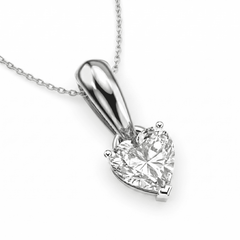 Heart Solitaire Pendant