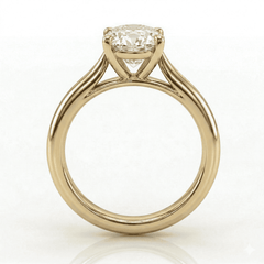 Yellow Gold Oval Cathedral Ring